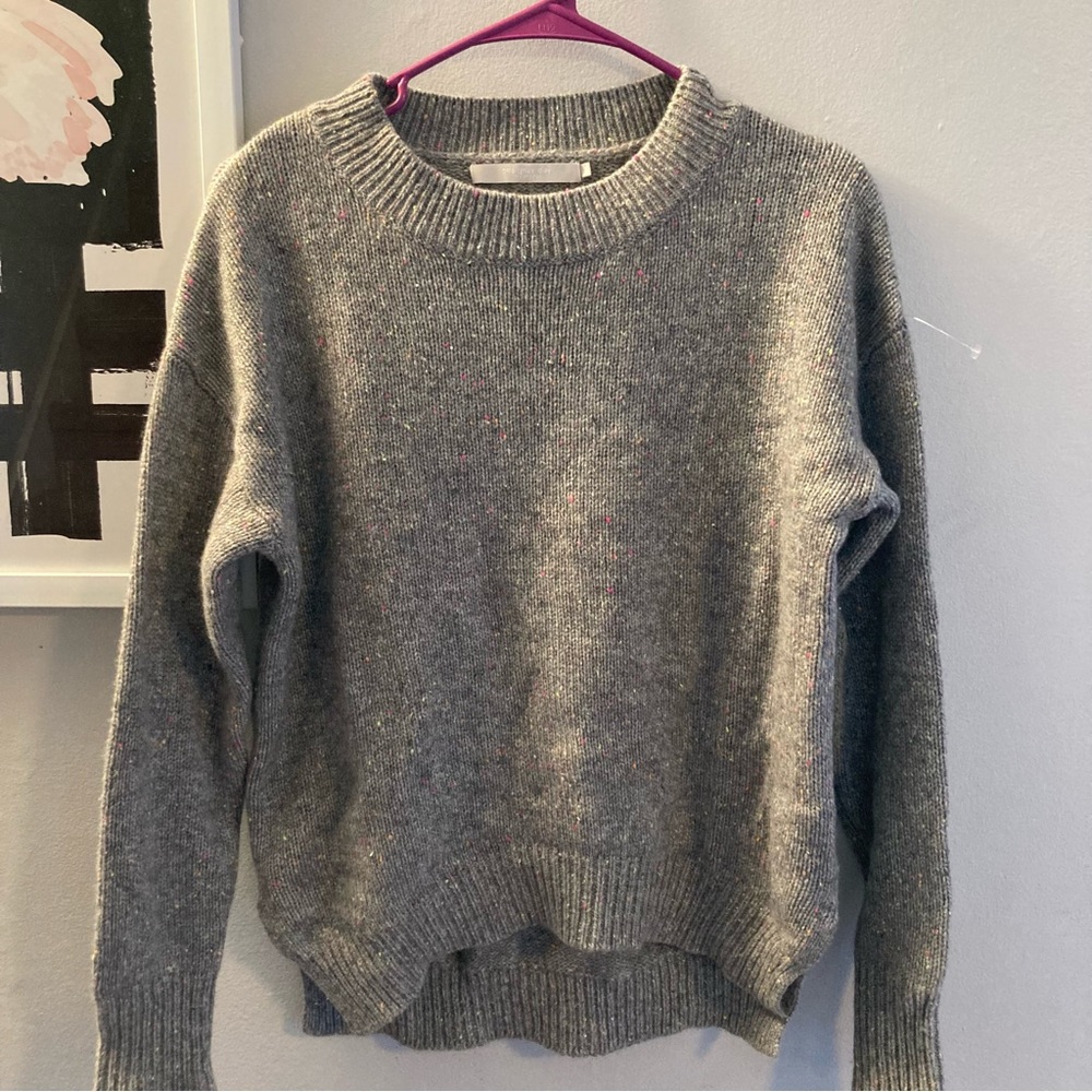 One Grey Day Cashmere Space Dye Sweater XS